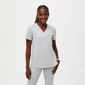 FIGS Cement LIMITED EDITION Catarina Scrub Top • Medium